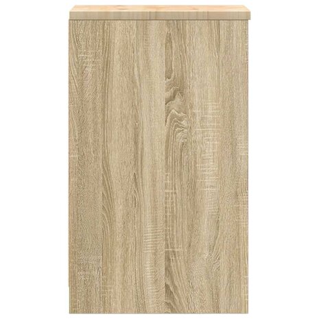Garagekast 30x51x85 cm massief grenenhout sonoma eikenkleurig 7