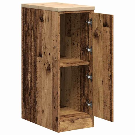 Garagekast 30x51x85 cm massief grenenhout oud hout 5