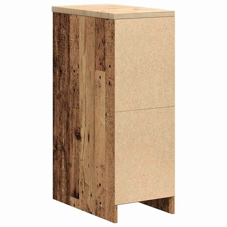 Garagekast 30x51x85 cm massief grenenhout oud hout 8