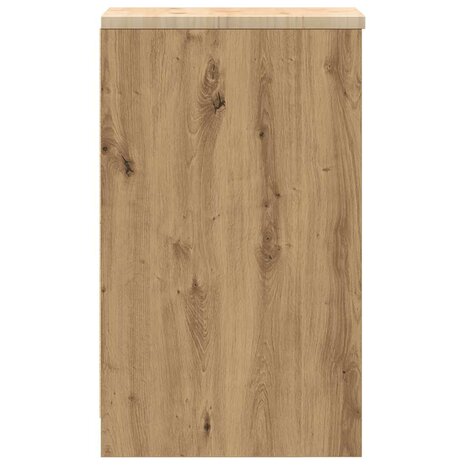 Garagekast 30x51x85 cm massief grenenhout artisan eikenkleurig 7