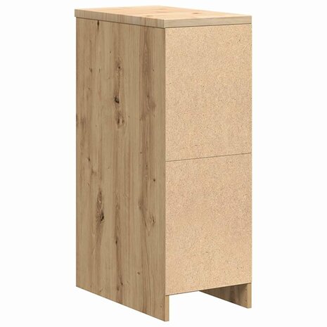 Garagekast 30x51x85 cm massief grenenhout artisan eikenkleurig 8