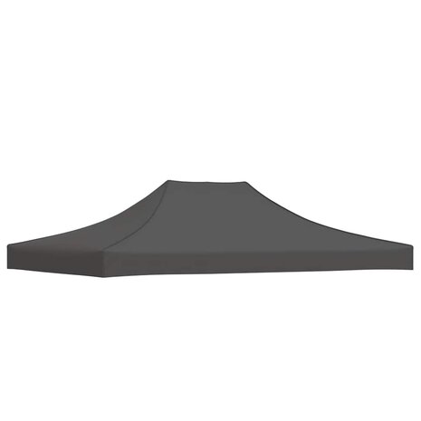 Partytentdak 270 g/m&sup2; 4,5x3 m antracietkleurig 2