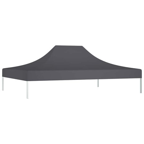 Partytentdak 270 g/m&sup2; 4,5x3 m antracietkleurig 3