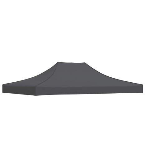 Partytentdak 270 g/m&sup2; 4,5x3 m antracietkleurig 5