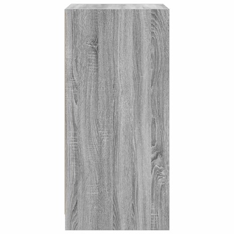 Kledingkast 48x41x102 cm bewerkt hout grijs sonoma eikenkleurig 6