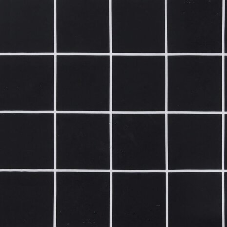 Zitkussen rond ruitpatroon &Oslash; 60x11 cm oxford stof zwart 6