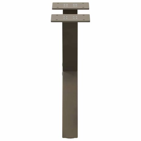 Salontafelpoten 2 st X-vormig 30x(30-31) cm staal naturel 5