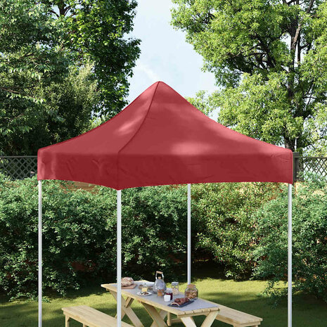 Partytentdak 270 g/m&sup2; 2x2 m bordeauxrood  1