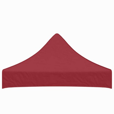 Partytentdak 270 g/m&sup2; 2x2 m bordeauxrood  4