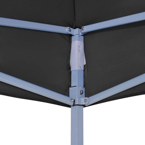 Partytentdak 270 g/m&sup2; 2x2 m zwart  5