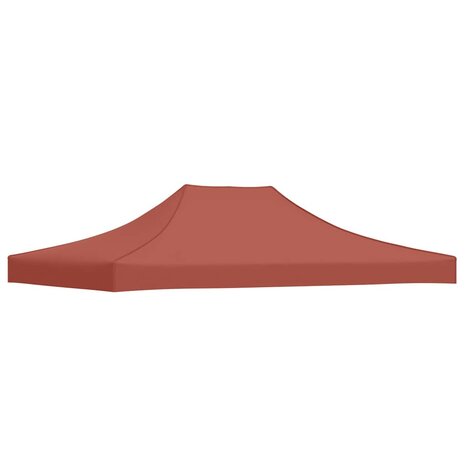 Partytentdak 270 g/m&sup2; 4,5x3 m terracottakleurig 2