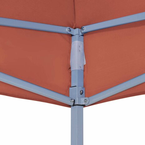 Partytentdak 270 g/m&sup2; 4,5x3 m terracottakleurig 6