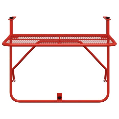 Balkontafel 60x40 cm staal rood 4