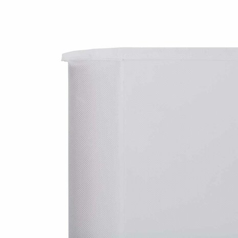 Windscherm 9-panelen 1200x120 cm stof zandwit 4