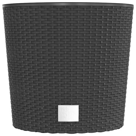 Plantenbak uitneembare bak rattan-look 15/15,3 L PP antraciet 4