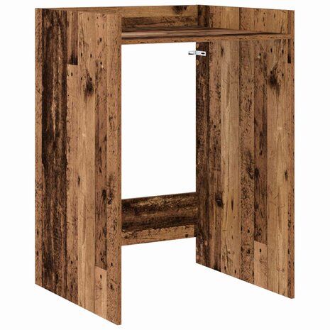 Wasmachinekast Oudhout 67,5 x 62 x 97 cm Bewerkt hout 2