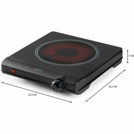 Vitrokeramische kookplaat DOMO DO30111KP 1250 W 4