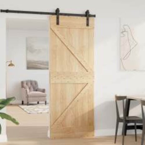 Deur NARVIK Naturel 80 x 210 cm Massief Grenenhout 3
