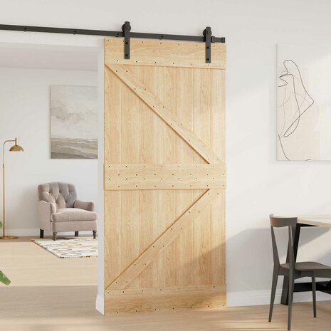 Deur NARVIK Naturel 100 x 210 cm Massief Grenenhout 3