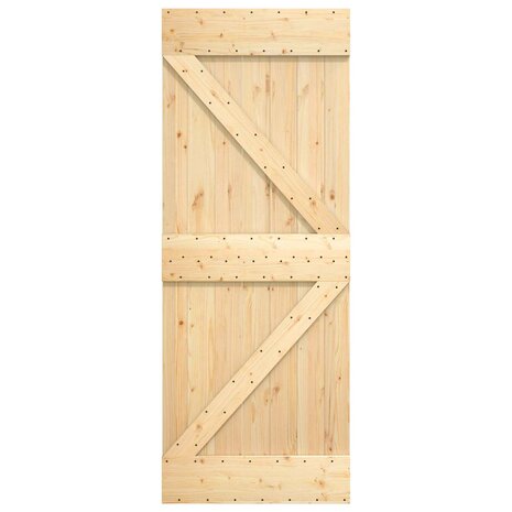 Deur NARVIK Naturel 85 x 210 cm Massief Grenenhout 5
