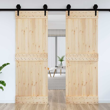 Deur NARVIK Naturel 80 x 210 cm Massief Grenenhout 3