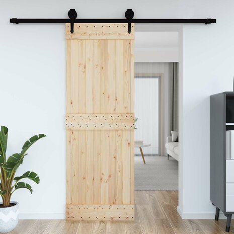 Deur NARVIK Naturel 80 x 210 cm Massief Grenenhout 4