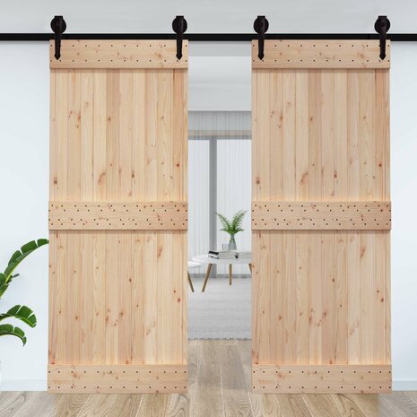 Deur NARVIK Naturel 95 x 210 cm Massief Grenenhout 3