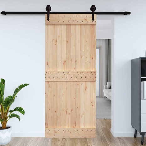 Deur NARVIK Naturel 95 x 210 cm Massief Grenenhout 4