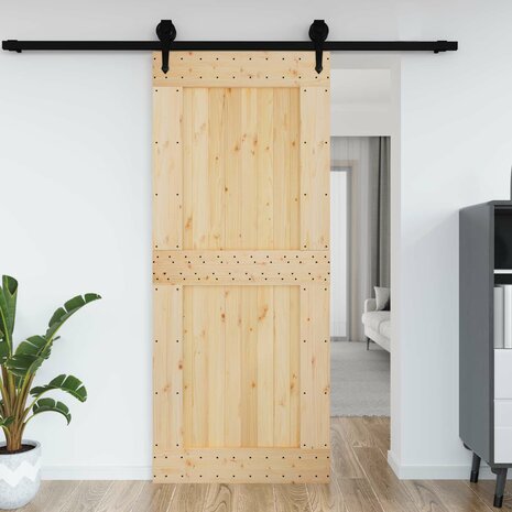 Deur NARVIK Naturel 95 x 210 cm Massief Grenenhout 4