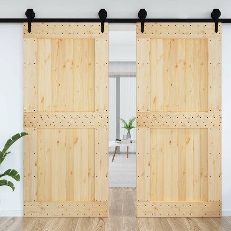 Deur NARVIK Naturel 100 x 210 cm Massief Grenenhout 3