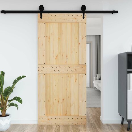 Deur NARVIK Naturel 100 x 210 cm Massief Grenenhout 4
