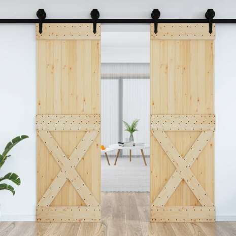 Deur NARVIK Naturel 70 x 210 cm Massief Grenenhout 3