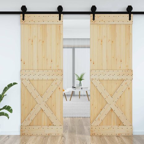 Deur NARVIK Naturel 80 x 210 cm Massief Grenenhout 3