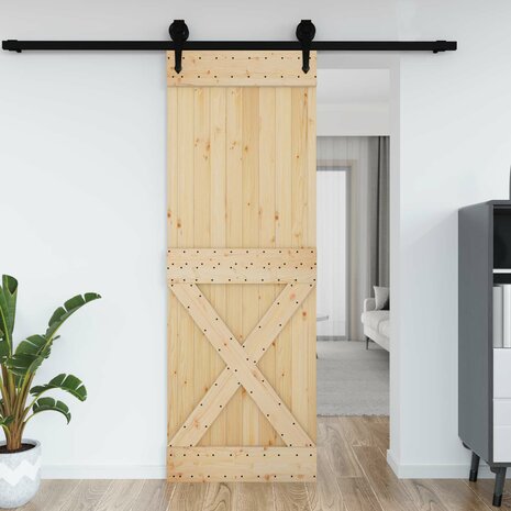 Deur NARVIK Naturel 80 x 210 cm Massief Grenenhout 4