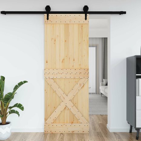 Deur NARVIK Naturel 85 x 210 cm Massief Grenenhout 4