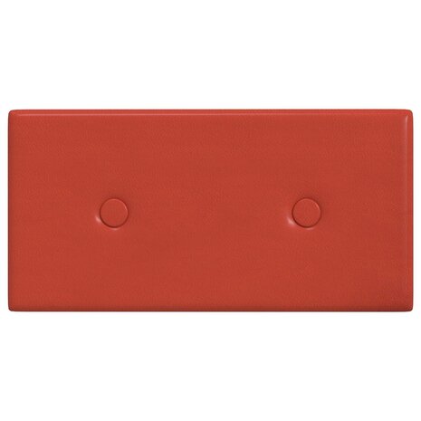 Wandhoofdbord 12 pcs Rood 30 x 15 cm Nep Leer 2