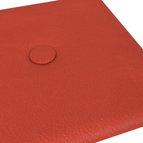 Wandhoofdbord 12 pcs Rood 30 x 15 cm Nep Leer 5