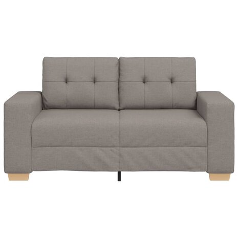 Loveseat Bank Taupe 160x77x82 cm Stof 4