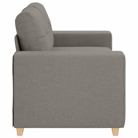 Loveseat Bank Taupe 160x77x82 cm Stof 5