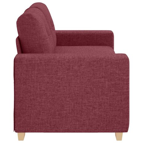 Loveseat Bank Wijnrood 180x77x82 cm Stof 5