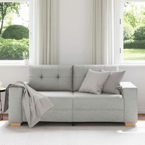 Loveseat Bank Wolkengrijs 180x77x82 cm Stof 3