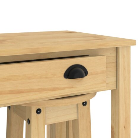 3-delige Barset massief grenenhout 10