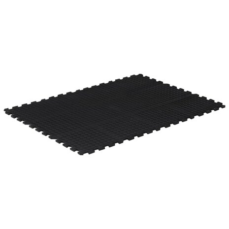 Rubbertegel 12 mm 90x120 cm zwart 2