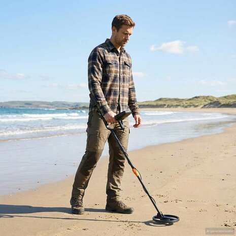 Metaaldetector met LCD-scherm 3 modi 19 cm spoel Zwart 1