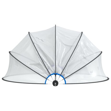 Zwembadoverkapping rond 376x188 cm PVC 4