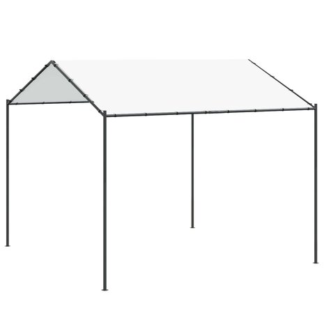 Prieel Wit 4 x 4 x 2,6 m Staal en Polyester 2