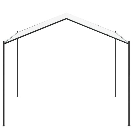 Prieel Wit 4 x 4 x 2,6 m Staal en Polyester 3