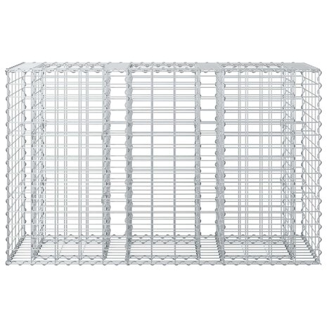 Schanskorf verhoogde plantenbak Zilver 130 x 50 x 80 cm 6