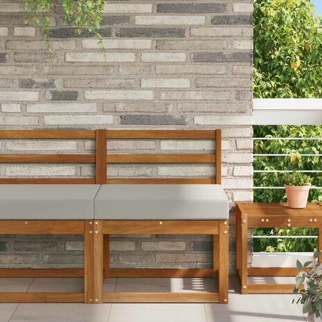 Buiten bankkussen Grijs 60 x 60 x 8 cm Polyester 1