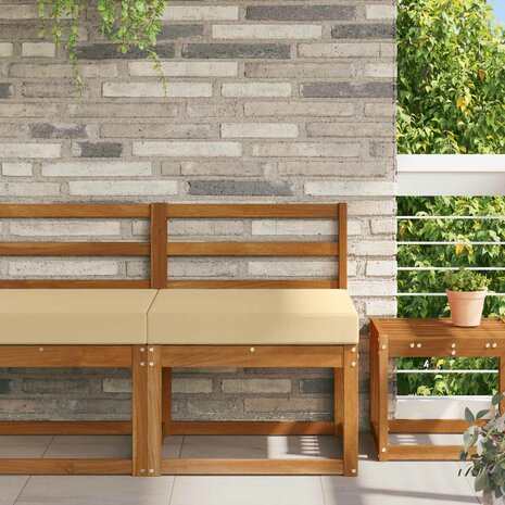 Buiten bankkussen Beige 60 x 60 x 8 cm Polyester 1